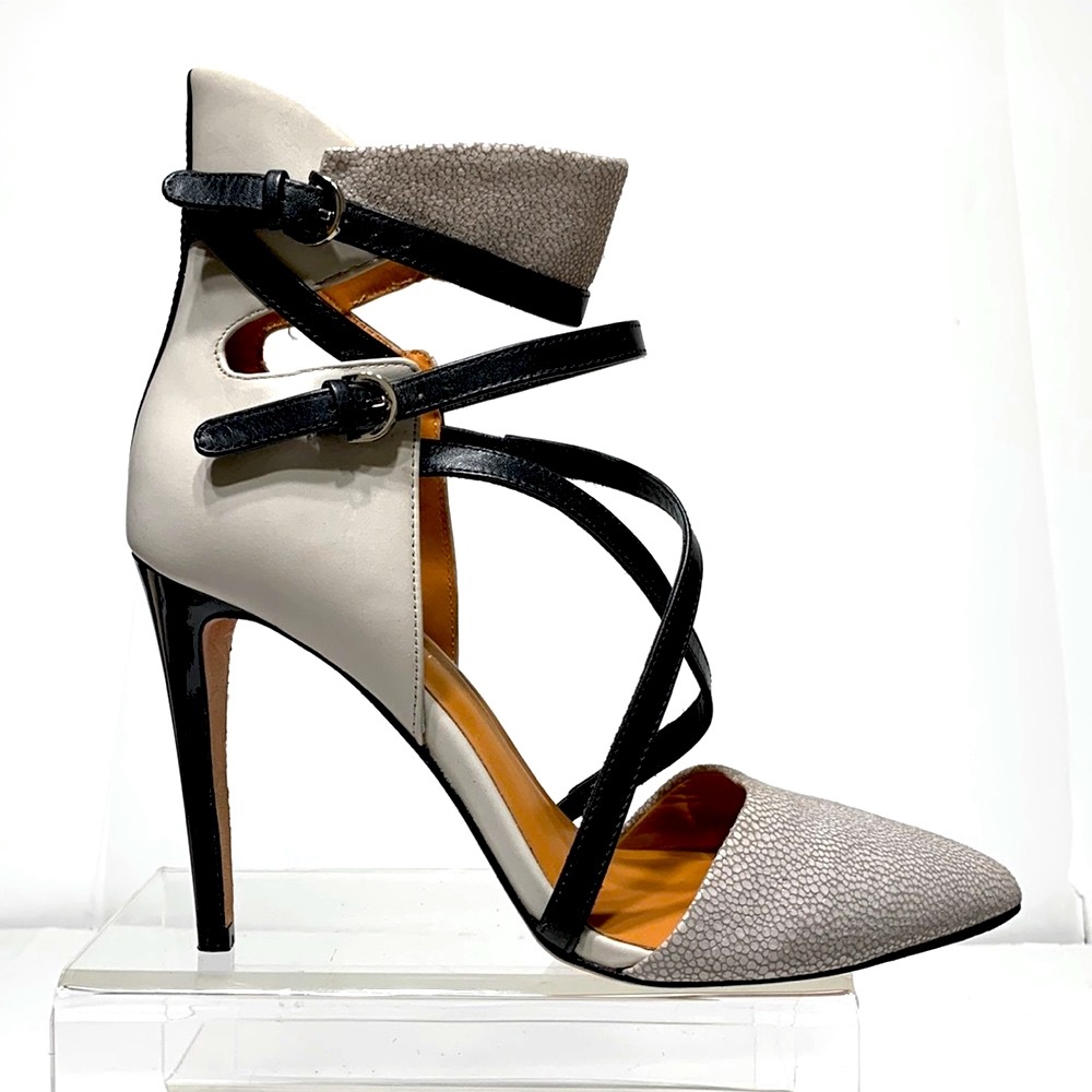 Rebecca Minkoff stilettos RAZ stingray embossed leather
